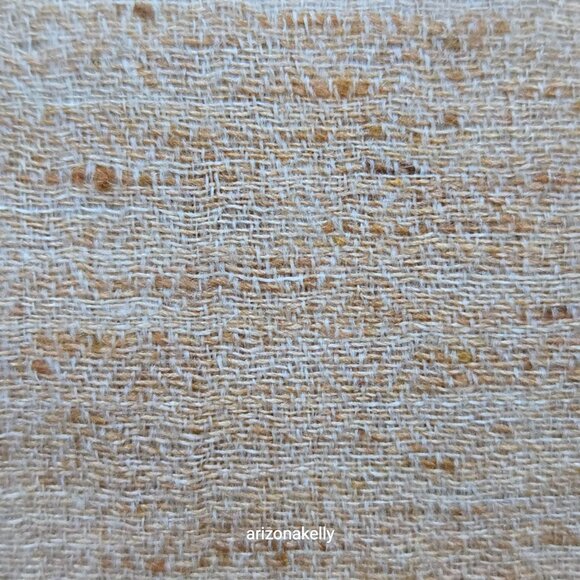 Cashmere Lightweight Woven Tan Scarf Melange Mottled Speckled Heathered Earthy - Picture 12 of 13